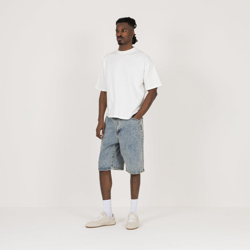 Cropped T-Shirt - White - Destructive