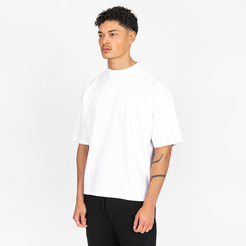 Cropped T-Shirt - White - Destructive