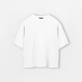 Cropped T-Shirt - White - Destructive