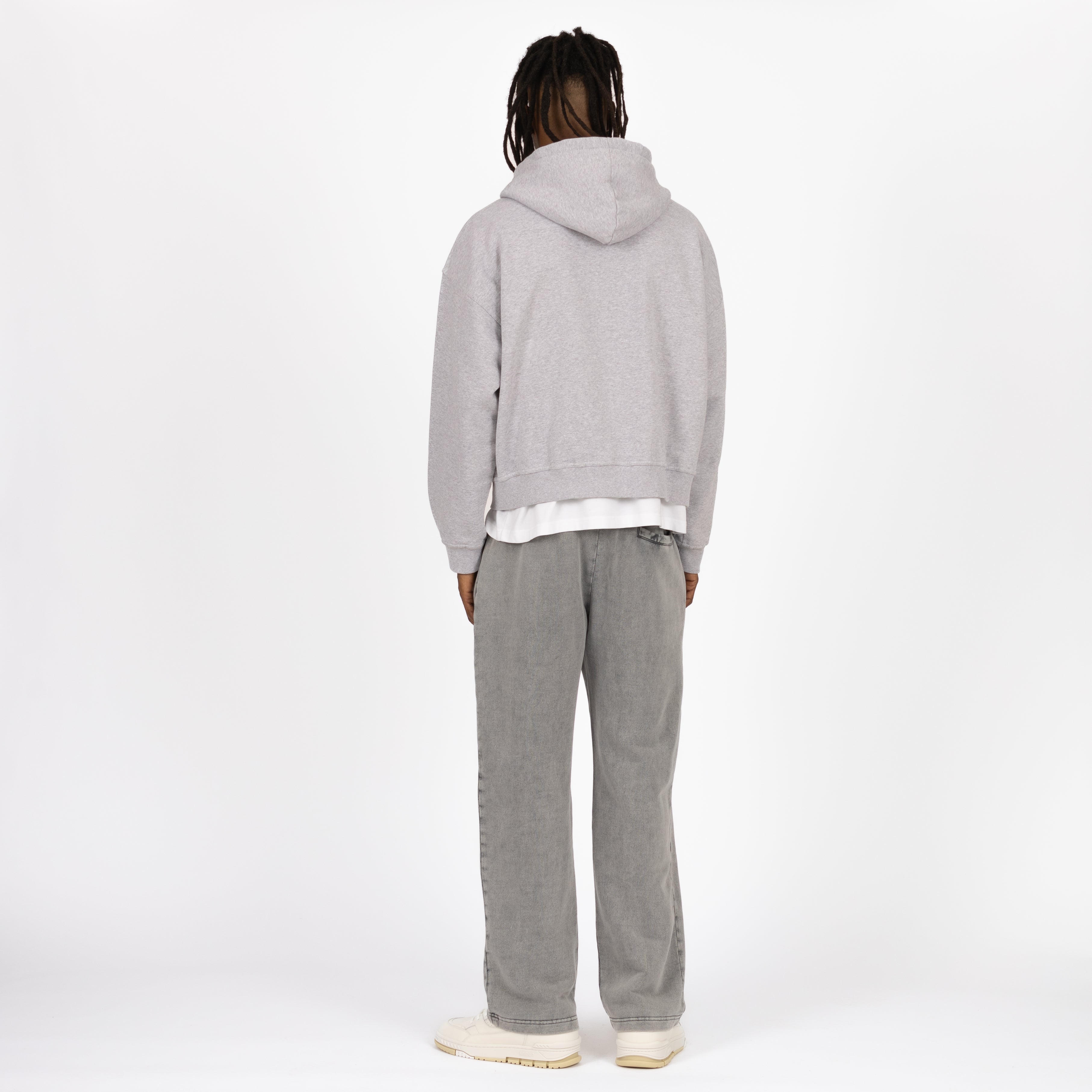 Release 15 Janie Boxy Zip Front Hoodie Grey Marle main image 1