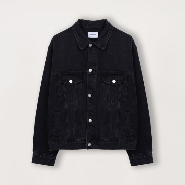 Denim Jacket - Vintage Black - Destructive