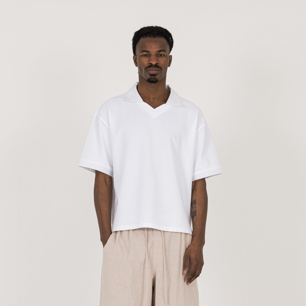 Cropped Polo - White - Destructive