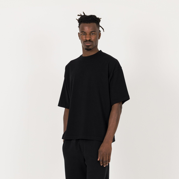 Cropped T-Shirt - Black - Destructive