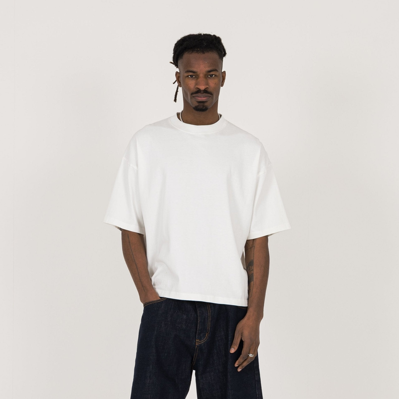 Cropped T-Shirt - Bone White - Destructive