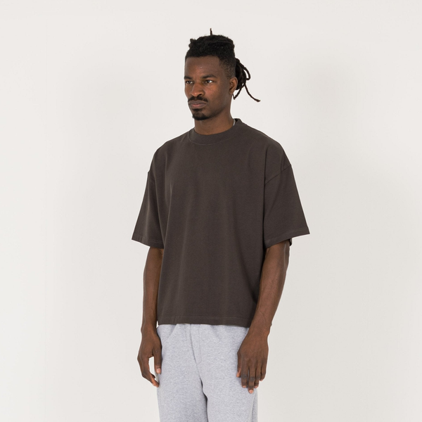 Cropped T-Shirt - Dark Mocha - Destructive