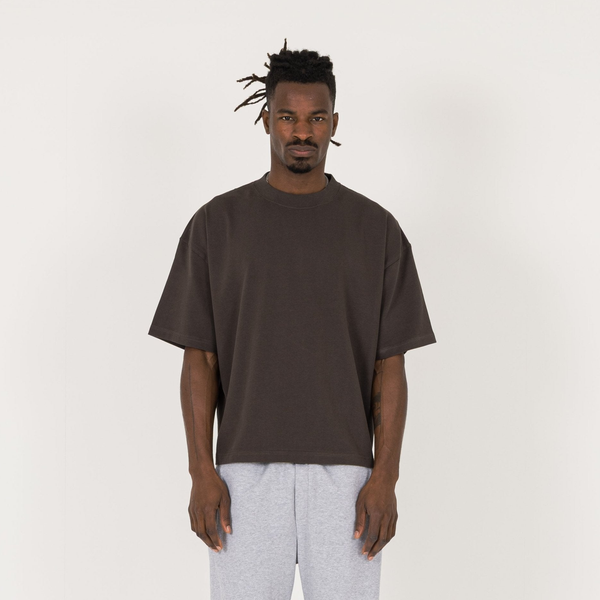 Cropped T-Shirt - Dark Mocha - Destructive
