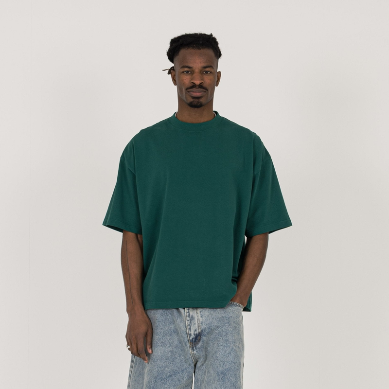 Cropped T-Shirt - Evergreen - Destructive