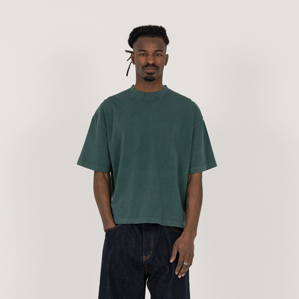 Cropped T-Shirt - Vintage Moss - Destructive