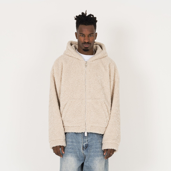 Fleece Zip Jacket - Natural - Destructive