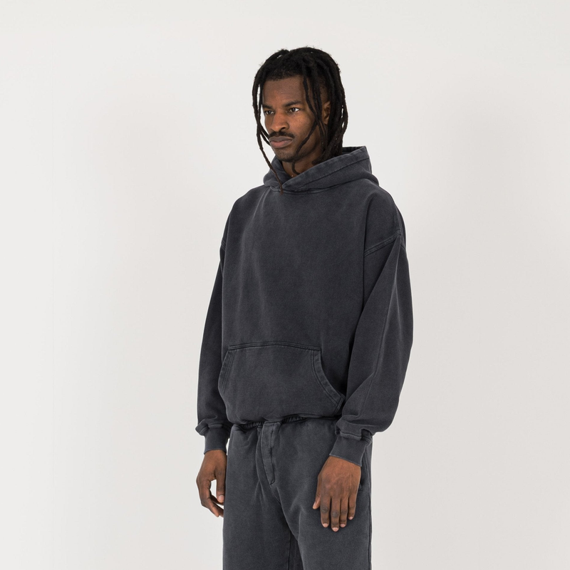 Hoodie - Vintage Black - Destructive