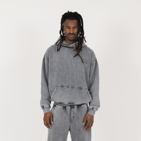 Hoodie - Vintage Grey - Destructive