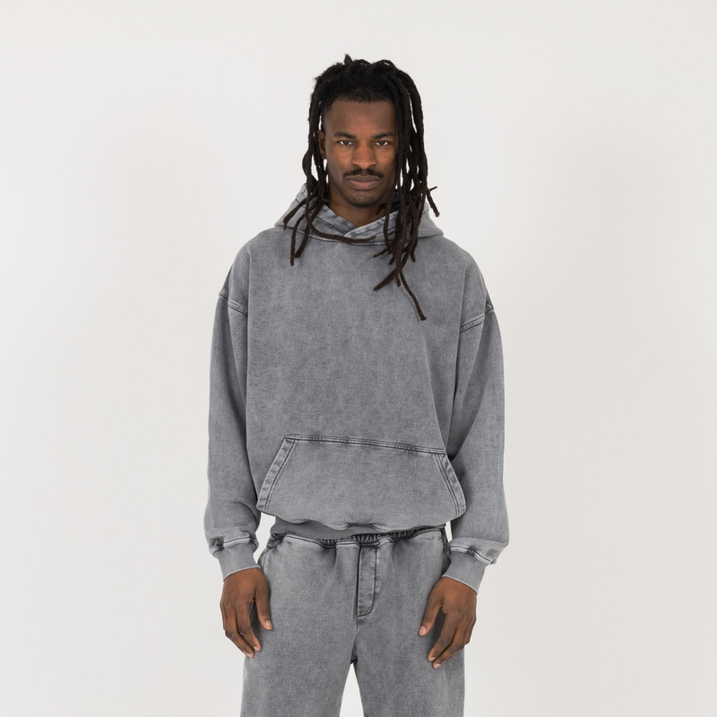 Hoodie - Vintage Grey - Destructive