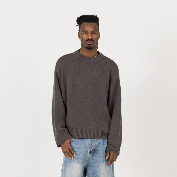 Knitted Sweatshirt - Sable - Destructive