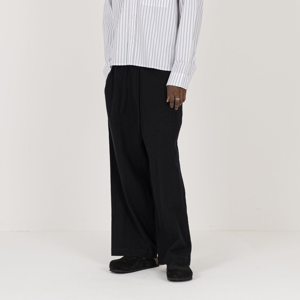 Linen Trouser - Black - Destructive