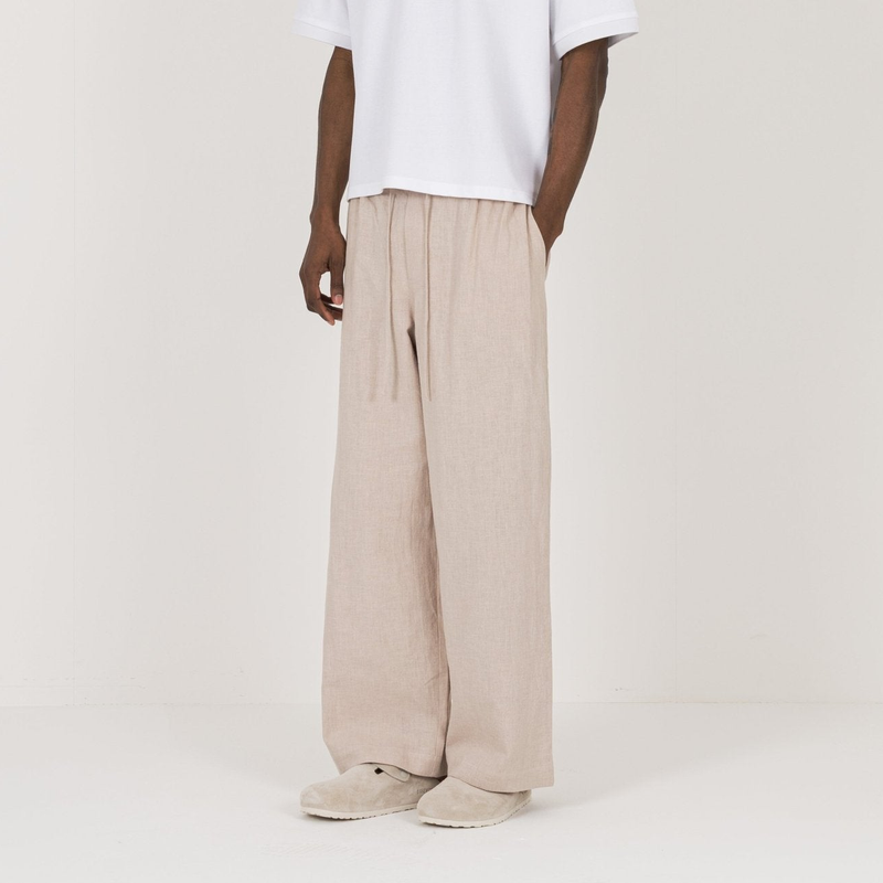 Linen Trouser - Ecru - Destructive