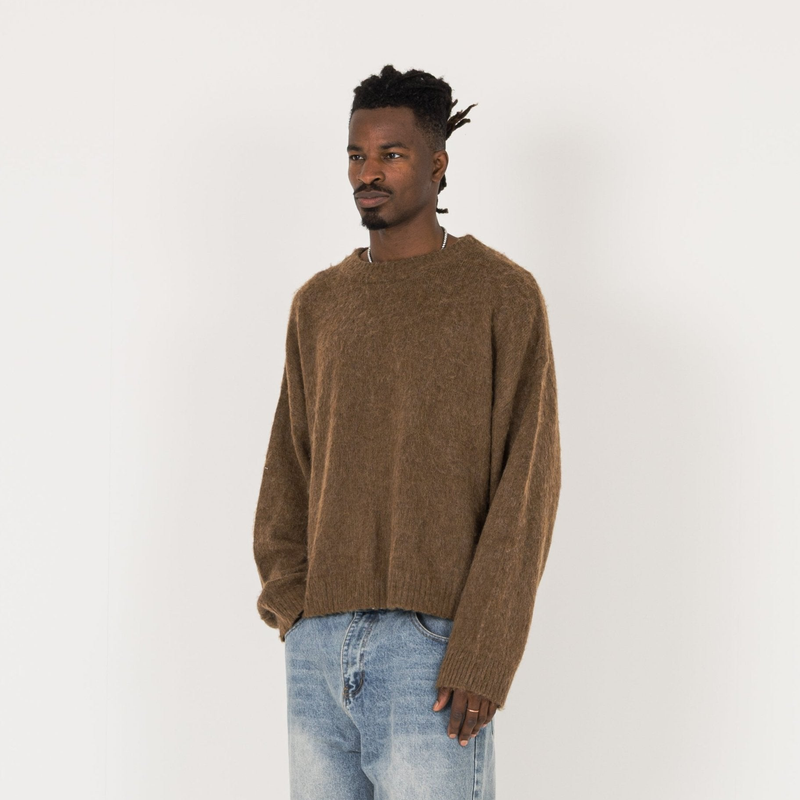 Mohair Sweatshirt - Birch - Destructive