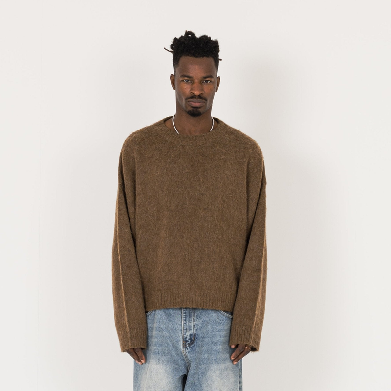 Mohair Sweatshirt - Birch - Destructive