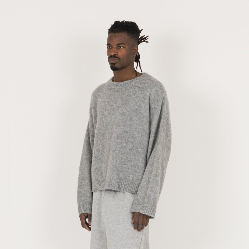 Mohair Sweatshirt - Glacial Grey - Destructive