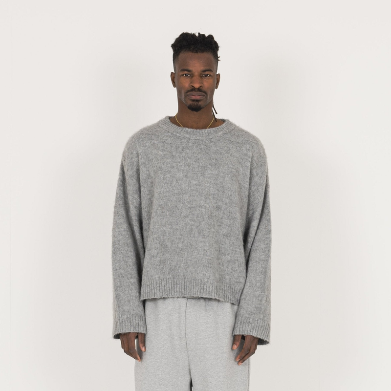 Mohair Sweatshirt - Glacial Grey - Destructive