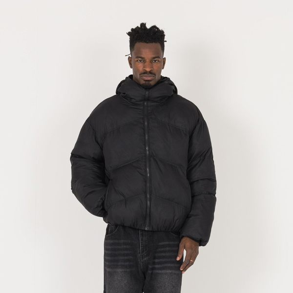 Puffer Jacket - Black - Destructive