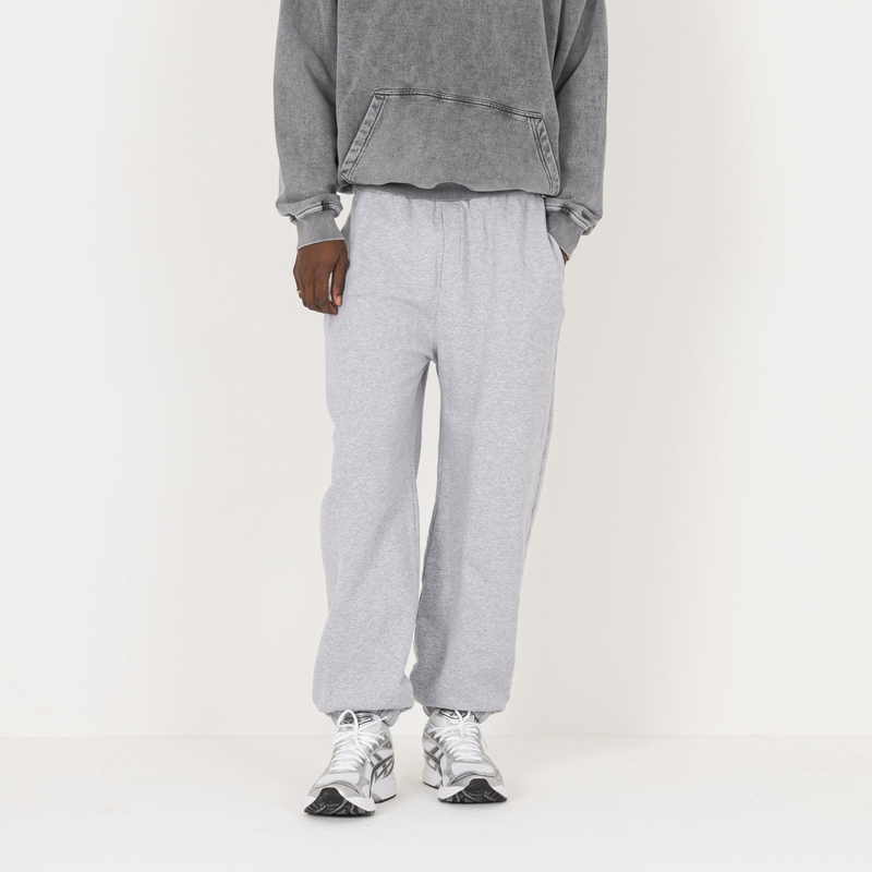 Relaxed Cuffed Sweatpant - Light Marl Grey - Destructive