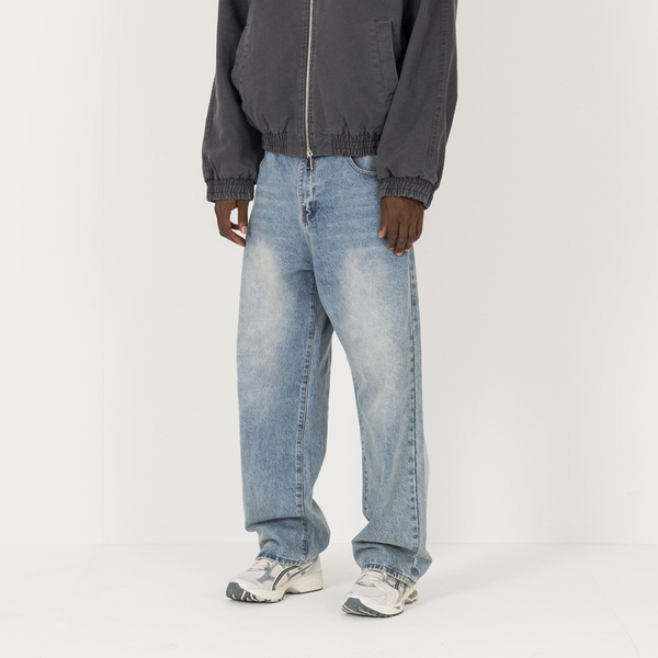 Relaxed Denim - Vintage Indigo - Destructive