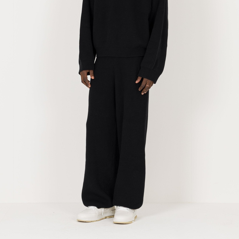 Ribbed Sweatpant - Black - Destructive