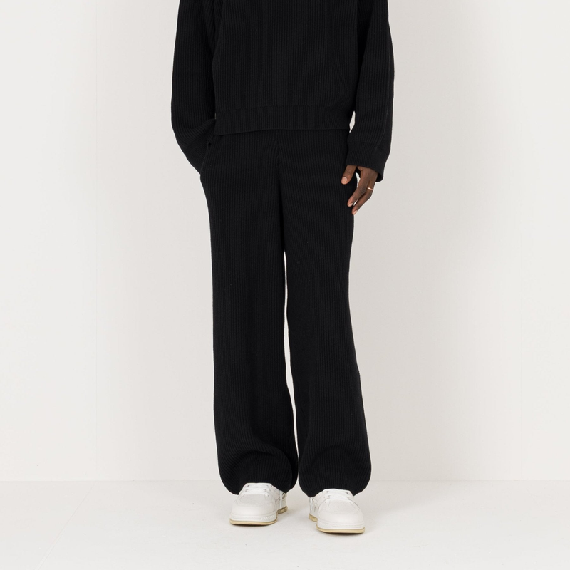 Ribbed Sweatpant - Black - Destructive