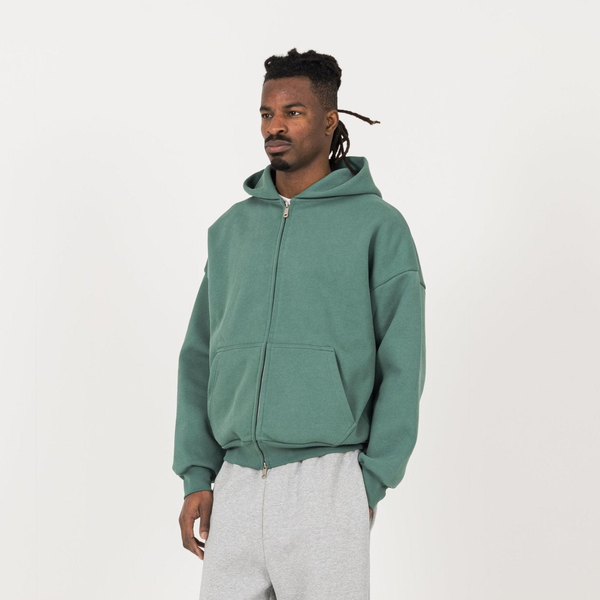 Sculpt Zip Hoodie - Field Green - Destructive