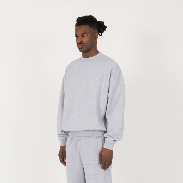 Sweatshirt - Light Marl Grey - Destructive