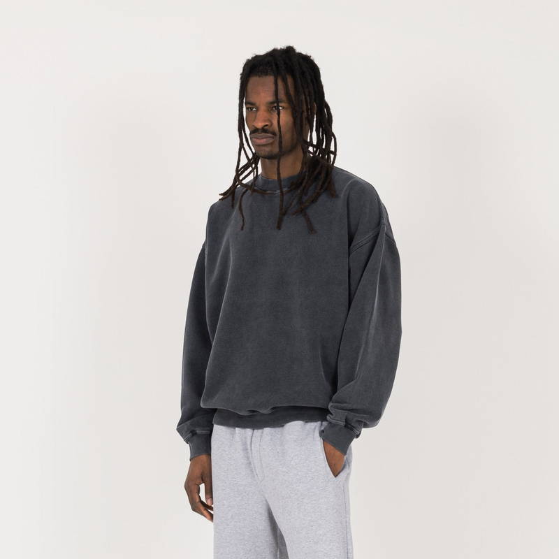 Sweatshirt - Vintage Black - Destructive
