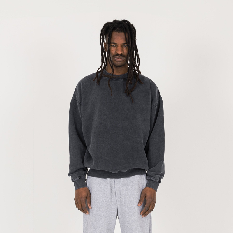 Sweatshirt - Vintage Black - Destructive