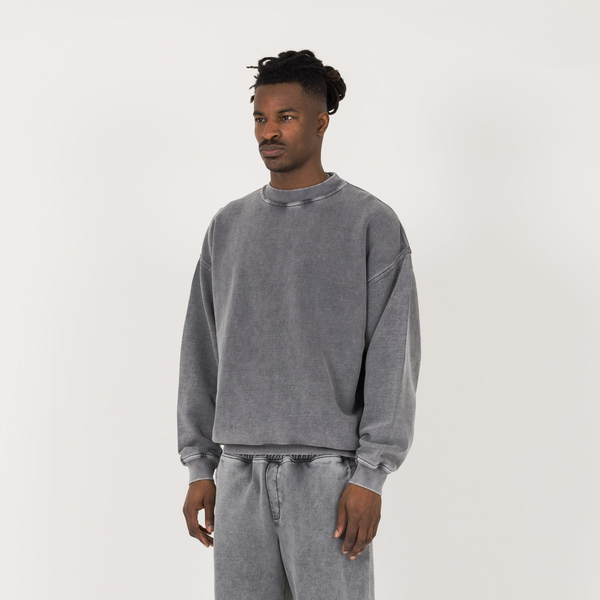 Sweatshirt - Vintage Grey - Destructive