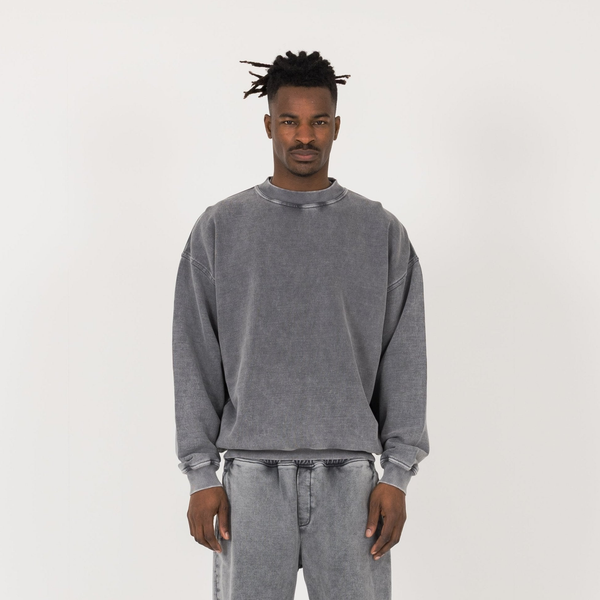 Sweatshirt - Vintage Grey - Destructive