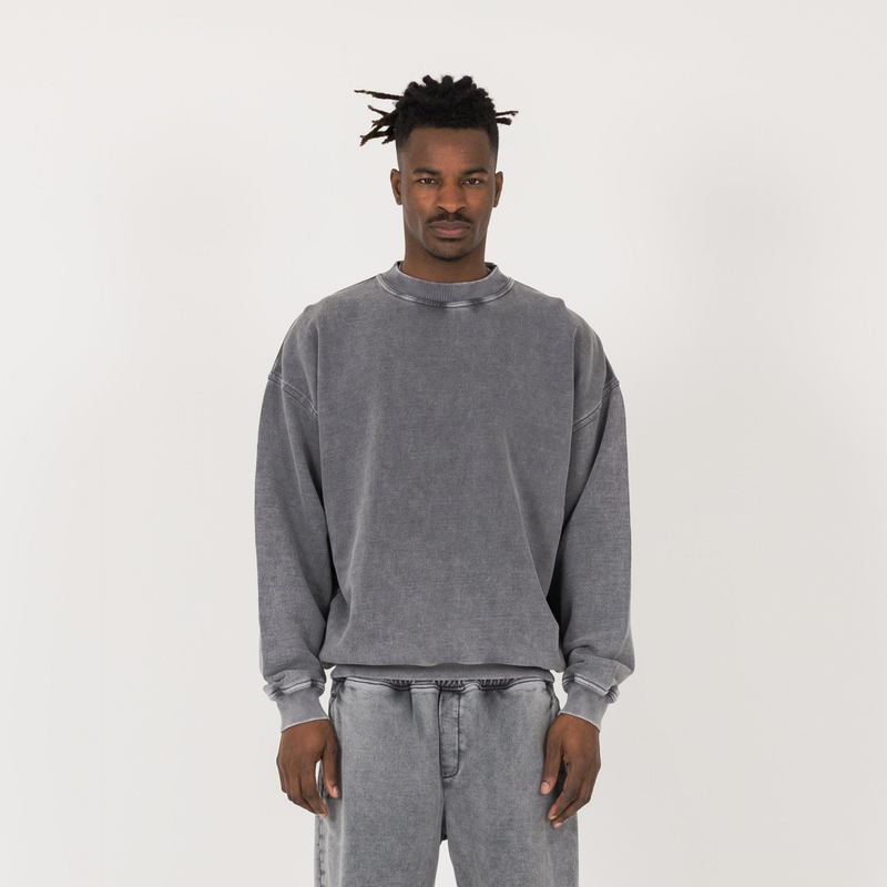 Sweatshirt - Vintage Grey - Destructive