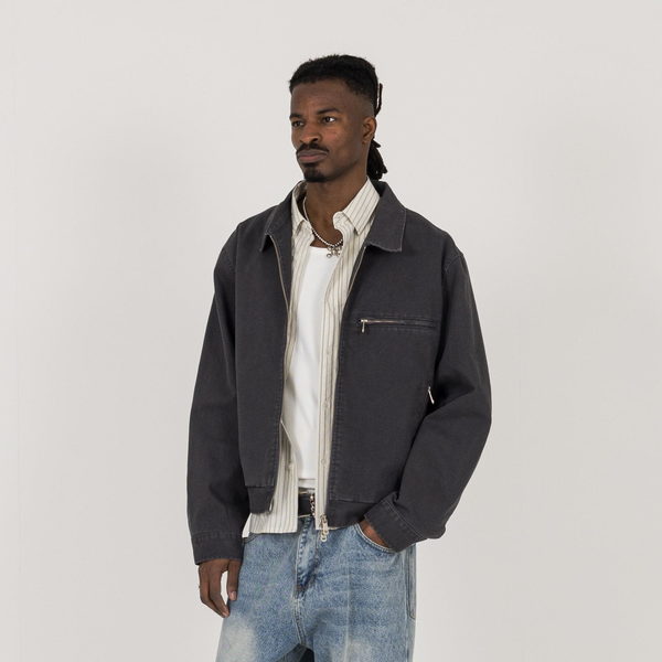 Utility Trucker Jacket - Vintage Grey - Destructive