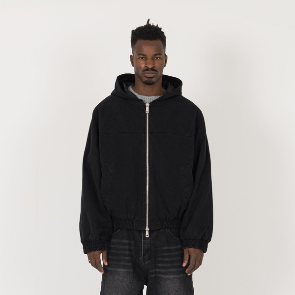Work Jacket - Black - Destructive