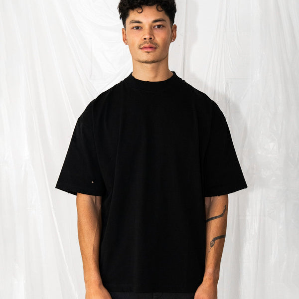 Distressed T-Shirt - Black - Destructive
