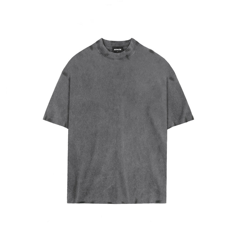 Distressed T-Shirt - Vintage Grey - Destructive