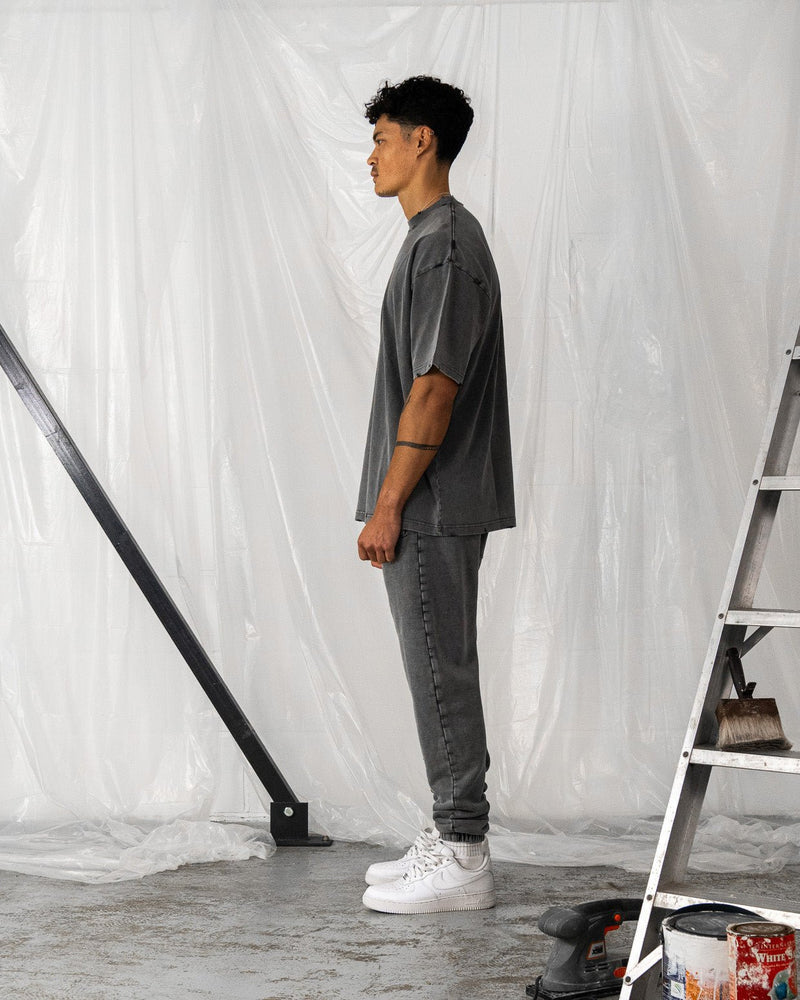 Distressed T-Shirt - Vintage Grey - Destructive