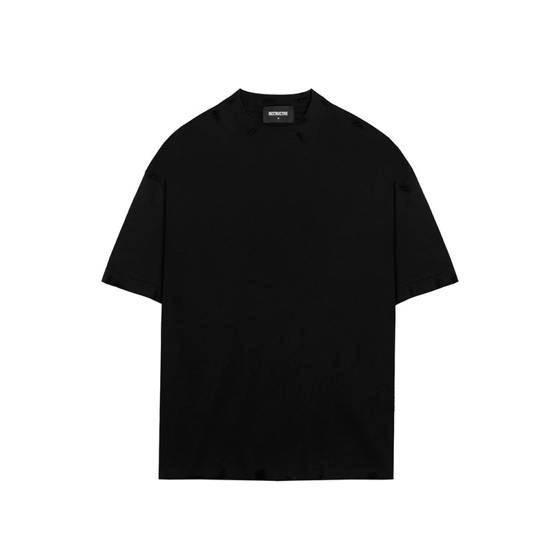 Distressed T-Shirt - Black
