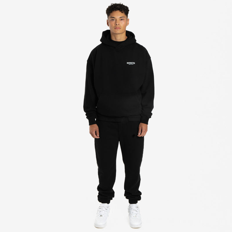 Essential Aesthetics Hoodie - Black - Destructive