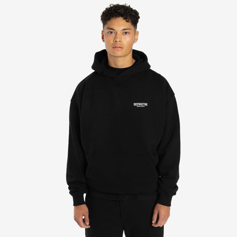 Essential Aesthetics Hoodie - Black - Destructive