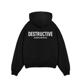 Essential Aesthetics Hoodie - Black - Destructive