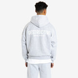 Essential Aesthetics Hoodie - Light Marl Grey - Destructive