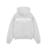 Essential Aesthetics Hoodie - Light Marl Grey - Destructive