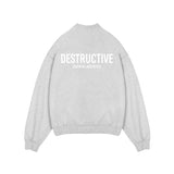 Essential Aesthetics Sweatshirt - Light Marl Grey - Destructive