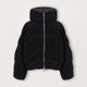Fleece Puffer Jacket - Black - Destructive
