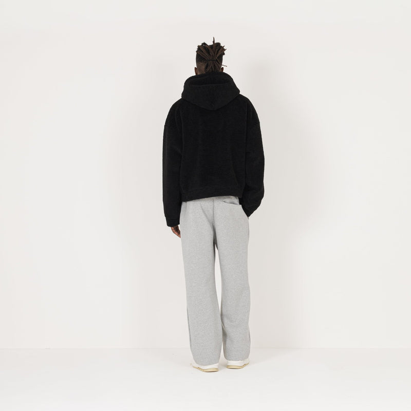 Fleece Zip Jacket - Black - Destructive