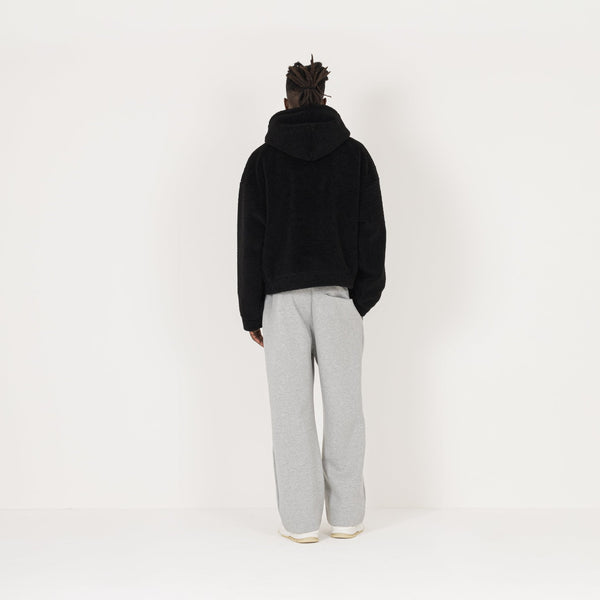 Fleece Zip Jacket - Black - Destructive